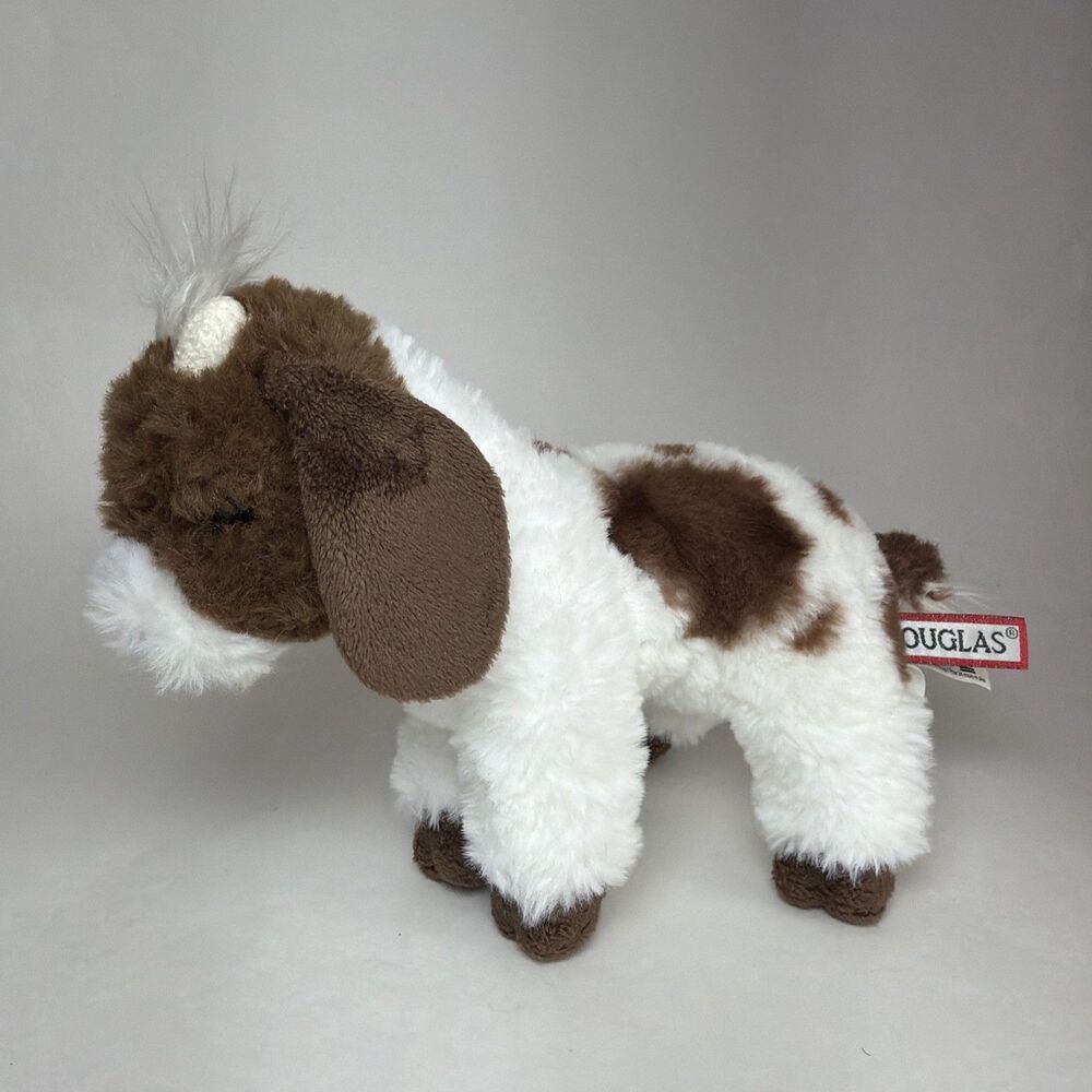 Douglas Rylie The Goat Plush #4478 Brown White Spotted Stuffed Animal Retired